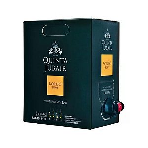 Vinho Tinto Brasileiro Quinta Jubair de Mesa Bordô Suave Bag in Box 3000ml