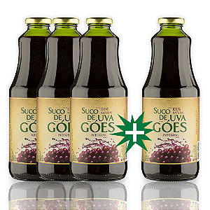 Pague 3 e Leva 4 Suco De Uva Góes Tinto Natural 1000ml