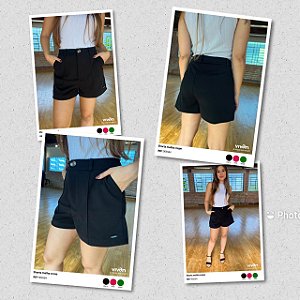 Short crepe preto 40