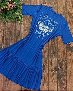 Vestido viscolycra Azul (M)