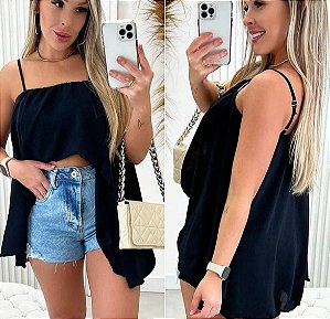 Blusa Mullet preto (M)