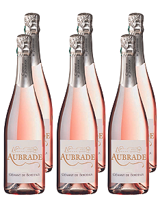 Espumante Aubrade Rosé Brut - AOP Cremant de Bordeaux- caixa c/6