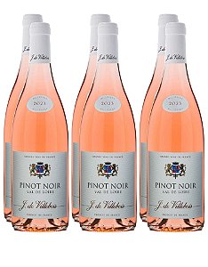 Pinot Noir Rosé J. de Villebois IGP Vale do Loire 2023 - caixa c/6