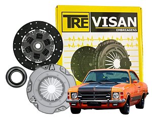 Kit de embreagem Opala/Caravan 6cc 1973 1974 1975 1976 1977 1978 1979 1980 1981 1982 1983 1984 1985 1986 1987 1988 1989 1990 1991 1992