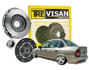 Kit de Embreagem Corsa Sedan Gls 1.6 1995 1996 1997 1998 1999 2000 2001 2002 2003 2004 2005