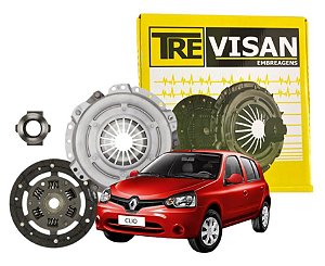 Kit de Embreagem Clio 1.0 1999 2000 2001 2002 2003 2004 2005 2006 2007 2008 2009 2010 2011 2012 2013 2014 2015 2016