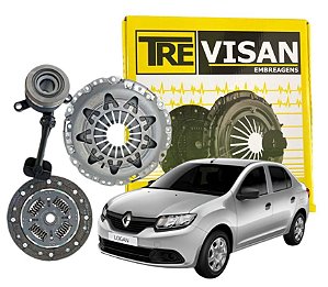 Kit de Embreagem Logan 1.0 (12v) 3 CILINDROS 2015 2016 2017 2018 2019 2020 2021 2022