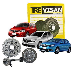Kit de Embreagem Sandero/Logan 1.6 2017 2018 2019 2020 2021 2022 2023