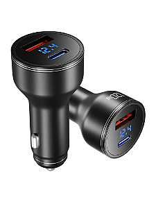 Carregador Veicular Turbo 175W USB-C + USB