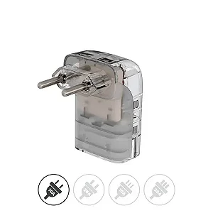 Protetor contra surtos (DPS) - 127/220 volts - 10 amperes - 1 tomada - 2 pinos -