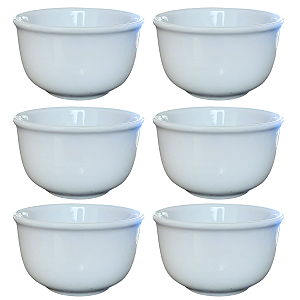 Jogo 6 Cumbucas 200ml - Tigelas - Kit Porcelana branca (2)