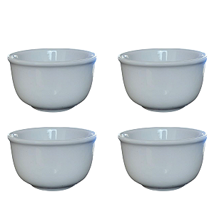 Jogo 4 Cumbucas 350ml - Tigelas - Kit Porcelana branca (2)