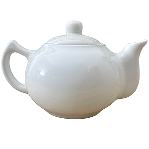 Bule Chaleira 830ml Japonês Café, Chá, Leite - Porcelana Branca