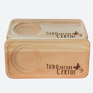 Kit Jogo conjunto 4 Pires Ret. p/ xícaras café chá - Pinus-5