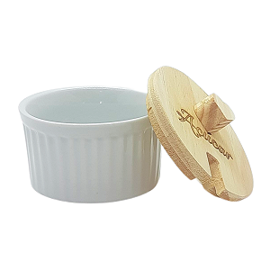 Açucareiro Ramequim 250GR - Com Pegador - Porcelana