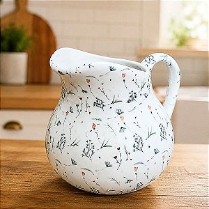 Jarra Tradicional 700ML - Leiteira, Sucos e Bebidas - Porcelana Decorada