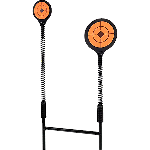 Alvo Metálico Duplo c/ Mola Rossi p/ Airgun