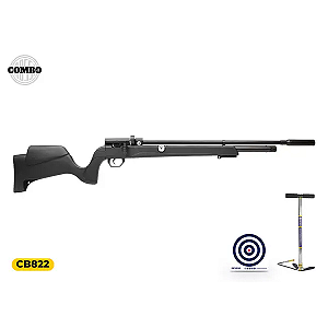 Carabina de Pressão PCP Rossi Outlander 6,35 mm + Bomba + Alvo