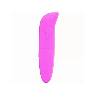 Vibrador Ponto G Aveludado com Formato Golfinho