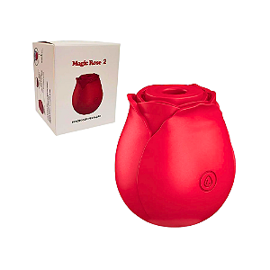 Rosa Estimuladora de Clitóris com 10 Modos de Pulsação