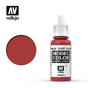 Flat Red Tinta Model Color Vallejo