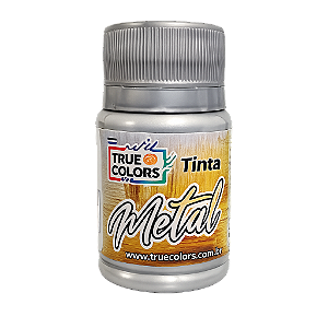 Prata Tinta Acrílica Metal True Colors