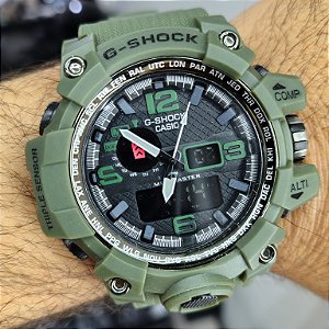 G-Shock CWG-1000 Verde Militar 55MM A Prova D'água
