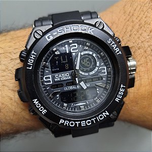 G-Shock Steel Preto 55MM A Prova D'água