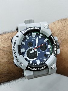 G-Shock Frogman Azul/Cinza 50MM A Prova D'água