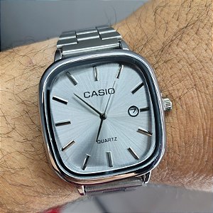 Casio Quartz Aço Prateado 38MM