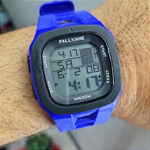 Relógio pallyjane Azul 46MM A Prova D'água