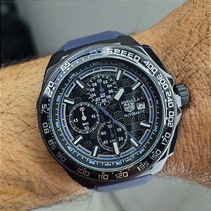 Tag Heuer Carrera Formula 1 Pulseira de Borracha Preto 44MM A Prova D'água