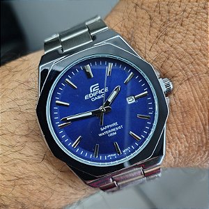 Casio Edifice Aço Redondo Azul 36MM