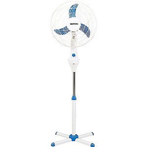 Ventilador Oscilante De Coluna Notos Branco/Azul, 3 Lâminas Premium, 40cm 127V - Ventisol
