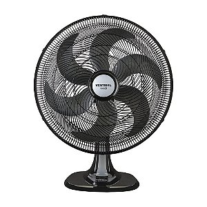 Ventilador Oscilante Motor Turbo De Mesa Preto, Premium 6 Lâminas, 50cm 127V - Ventisol