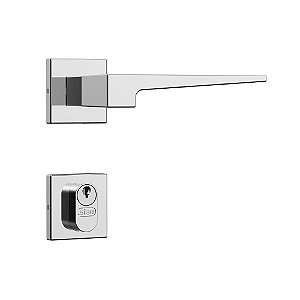 Fechadura Externa 3200 40 mm Roseta Quadrada Inox - Stam