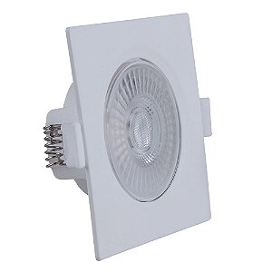 Spot Led Quadrado PP 5W 3000K Bivolt - Startec