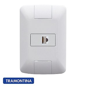 Conjunto Aria Branco 4x2 com 1 Tomada Telefone RJ11 - Tramontina