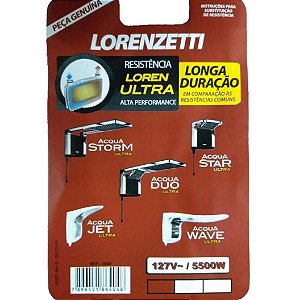 Resistência Acqua Ultra 127V 5500W - Lorenzetti