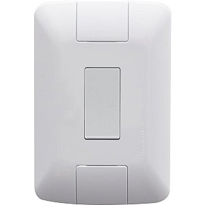 Conjunto Aria Branco 4x2 com 1 Interruptor Simples 6A 250V- Tramontina