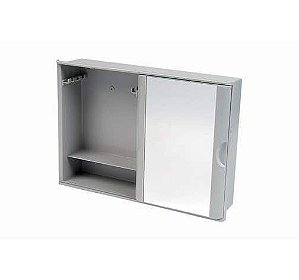 Armário Versátil Branco De Plástico Com Porta De Correr 28,6x41Cm - Astra