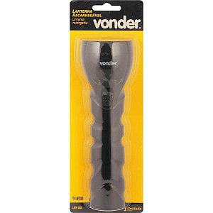 Lanterna bivolt Com 9 Leds Recarregável LRV225 - Vonder