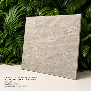 Ceramica Antiderrapante Granite Claro 58x58 - Viva