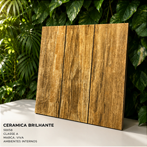 Piso Cerâmico Brilhante Classe A 58x58 Viva
