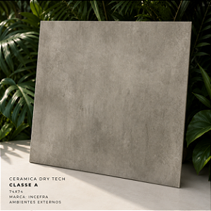 Piso Cerâmico Dry Tech Classe A 74x74 Incefra Externo