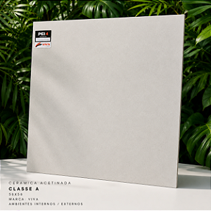 Piso Cerâmico Acetinado Classe A 58x58 Viva