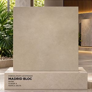 Porcelanato Madrid Bloc Acetinado 84x84- Delta Porcelanato