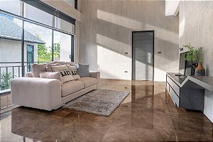 Porcelanato Pulpis Castanho-84 Polido 84x84Cm Cl: A 2,80M² - Delta Porcelanato