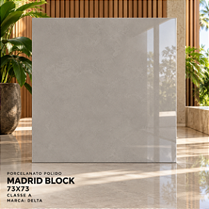 Porcelanato Madrid Block Polido 73x73Cm 2,65M² - Delta