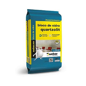 Argamassa Para Bloco De Vidro 20KG - Quartzolit